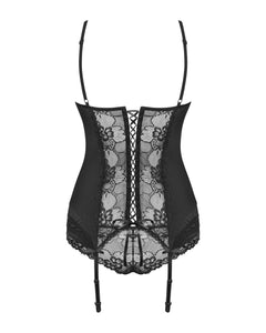 Obsessive - Heartine Suspender Corset Set