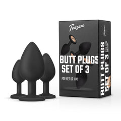 Teazers – Butt Plug Set – Black