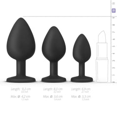 Teazers – Butt Plug Set – Black