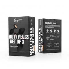 Teazers – Butt Plug Set – Black