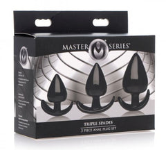 Triple Spades 3-Piece Anal Plug Set