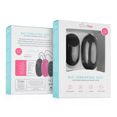 Vibrating Egg With Remote Control - Black
