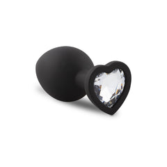 Silicone Buttplug Set with Diamond - Heart