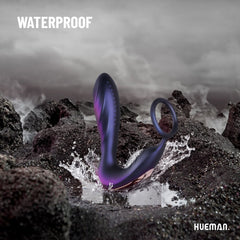 Hueman - Black Hole Anal Vibrator With Cockring
