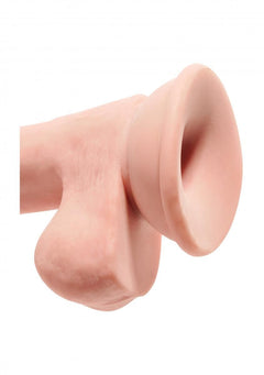 King Cock Plus Realistic Dildo With Scrotum - 18 cm