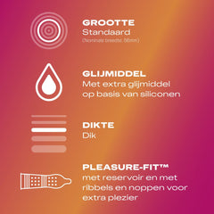 Durex Pleasure Me Condoms - 10 Condoms