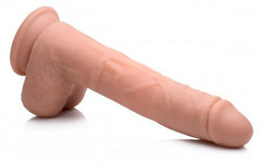 Vibrating & Thrusting XL Dildo with Suction Cup and Balls