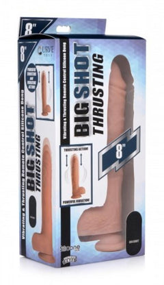 Vibrating & Thrusting XL Dildo with Suction Cup and Balls
