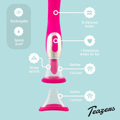 Teazers - Pleasure Pump With G-Spot Vibrator - Pink