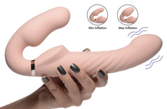 Swirl Vibrating Strapless Strap-On