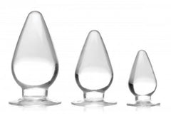 Master Series - Triple Cones Anal Plug Set Of 3 - Clear
