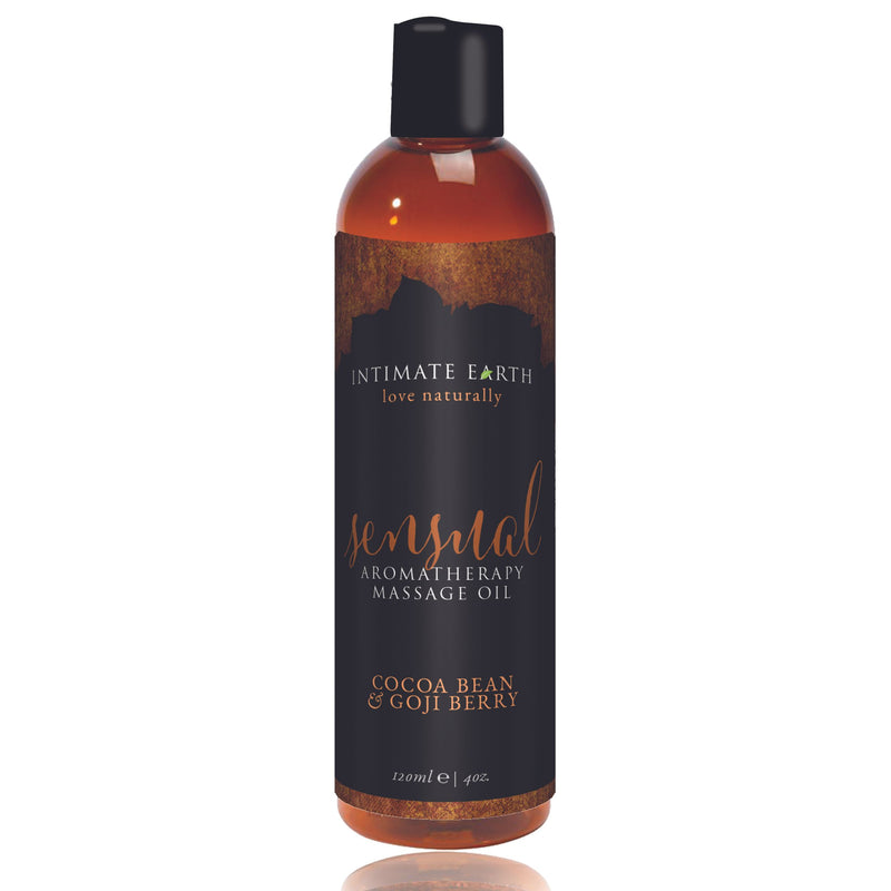 Intimate Earth - Sensual Massage Oil  Cocoa Bean And Goji Berry - 120 ml