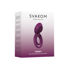 SVAKOM - Tammy Vibrating Cock Ring - Violet