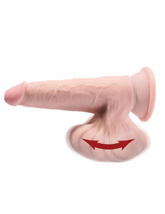 King Cock Plus Realistic Dildo With Moving Scrotum - 24 cm