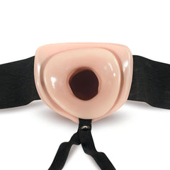 Dr. Skin - Hollow Strap On Dildo With Harnas 19 cm - Beige