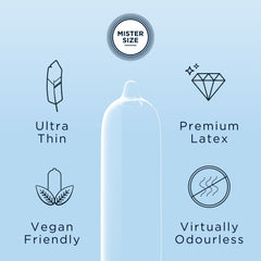 MISTER.SIZE - XS Ultra Thin Condoms - 10 Pieces