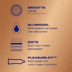 Durex Condoms Nude XL - 10 pcs