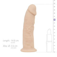 Real Fantasy Deluxe - Harris Realistic Temperature-Responsive Dildo - 15 cm