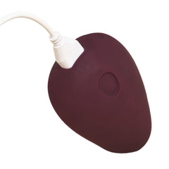 Dame - Pom Flexible Vibrator - Dark Red