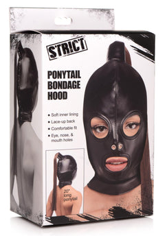 Bondage Hood With Ponytail