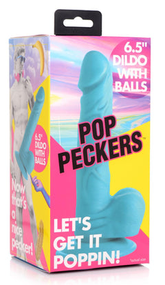 Poppin Dildo 16.5 cm - Blue