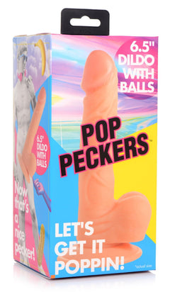 Pop Peckers - Poppin Dildo 16.5 cm - Beige