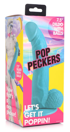 Poppin Dildo 19 cm - Blue