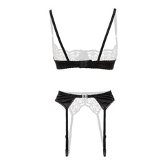Christine - 3-piece bra set Gush - Black