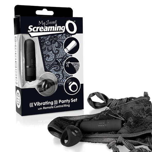 Panty Vibrator with Panty and Remote Control - Black