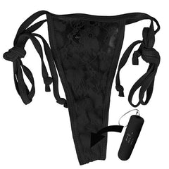 Panty Vibrator with Panty and Remote Control - Black