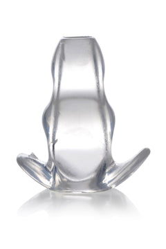 Master Series - Clear View Hollow Anal Plug - Small