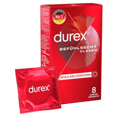 Durex – Thin Feel Classic Condoms – 8 Pieces