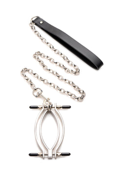 Pussy Tugger Adjustable Vagina Clamp with Chain