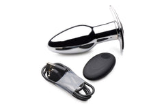 Chrome Blast Rechargeable Butt plug with Remote Control - Small