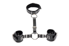 Strict - Collar with Cuffs Restraint Set - Black