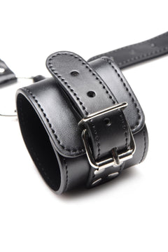 Strict - Collar with Cuffs Restraint Set - Black
