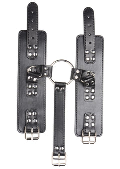 Strict - Collar with Cuffs Restraint Set - Black