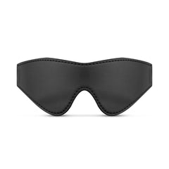 Faux Leather Blindfold - Black