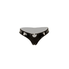 Christine - Open Crotch Thong Dark Desire - black