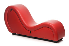 Kinky Sex Sofa With Cuffs And 2 Position Pillows - Red