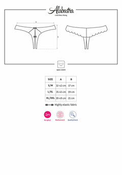 Obsessive - Alabastra Crotchless Thong - White