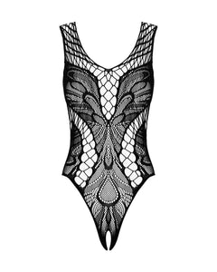 Obsessive - Lace Mesh Teddy - Black