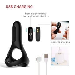 Magic Motion - Rise Smart Vibrating Cock ring - Black