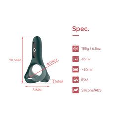 Magic Motion - Rise Smart Vibrating Cock ring - Green