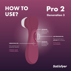 Satisfyer Pro 2 Generation 3 - Winered