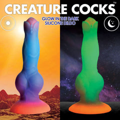 Creature Cocks - Glow-in-the-dark Silicone Alien Dildo