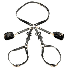 Strict - Bondage Harness w/ Bows M/L - Black