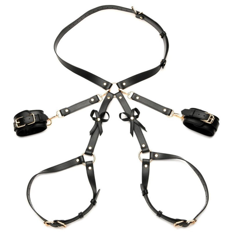 Strict - Bondage Harness w/ Bows M/L - Black