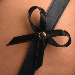 Strict - Bondage Harness w/ Bows M/L - Black