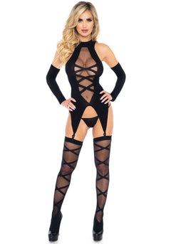 Garter Shirt, Stockings and Gloves